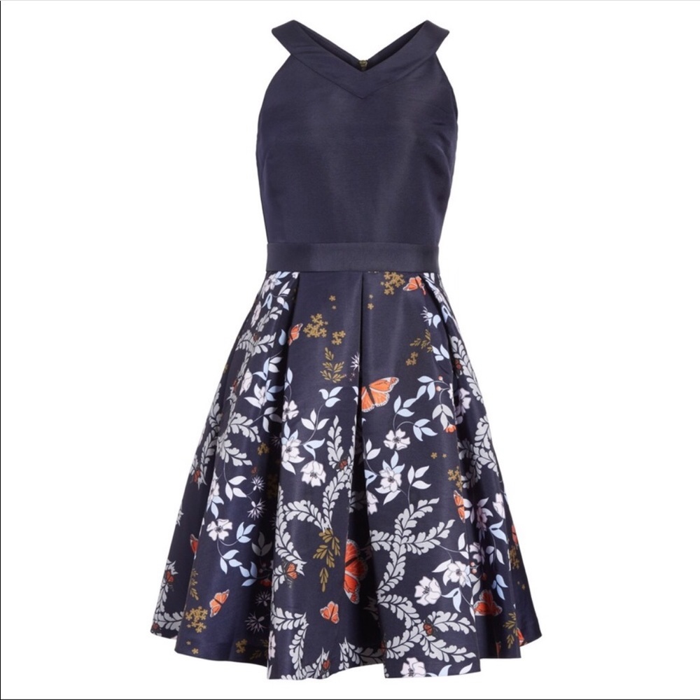 Ted Baker Bethah Kyoto Fit & Flare 10 Floral Dress - Picture 7 of 7